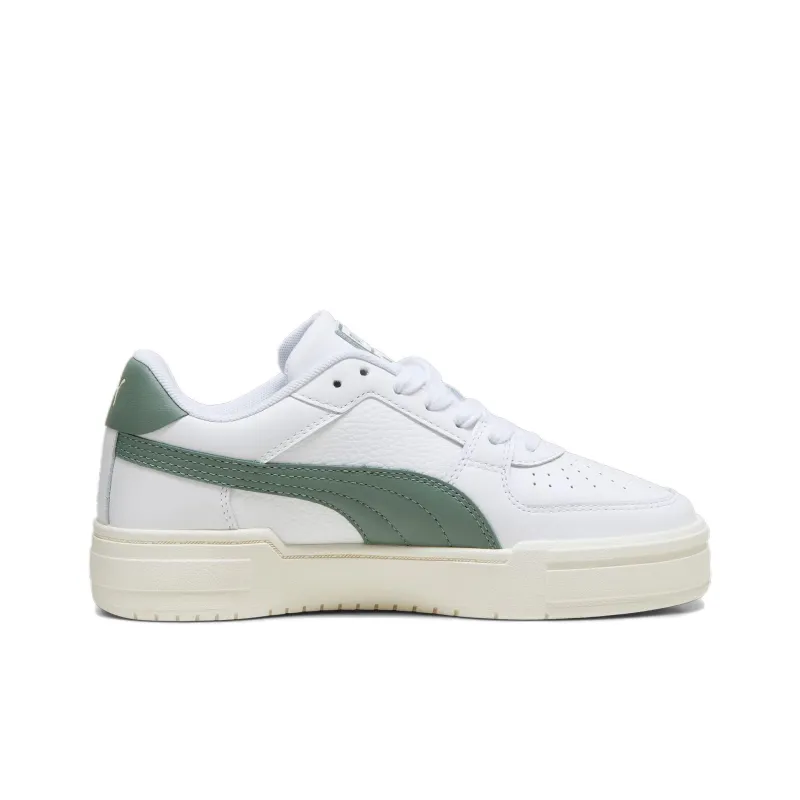 PUMA Ca Pro Anti Slip And Wear Resistant Breathable Low Top Skateboard Shoes Unisex White Green-1