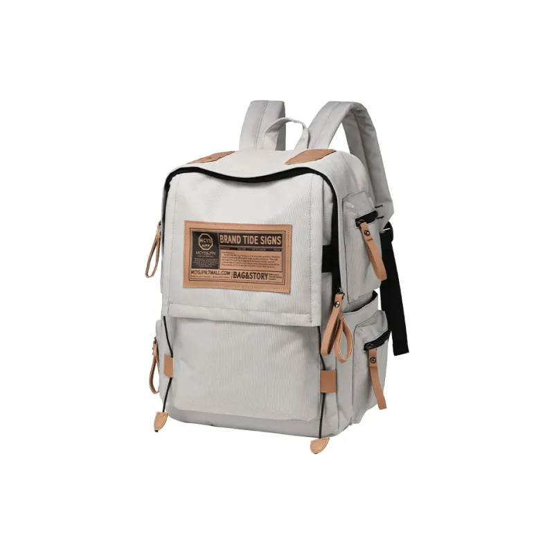 Yohji Kimura Oxford Backpack Regular Unisex Red/Gray/Navy Blue/Black-10