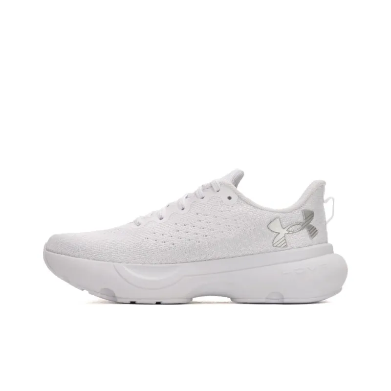 Under Armour Infinite 1 Cushioned Anti Slip Wear Resistant Breathable Lightweight Low Top Running Shoes Women's White-0