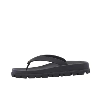 MIU MIU Slip Resistant Flip Flops Women's Black