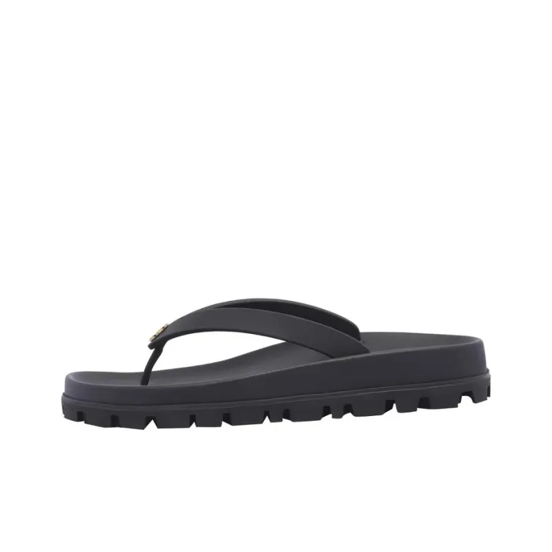 MIU MIU Slip Resistant Flip Flops Women's Black-0