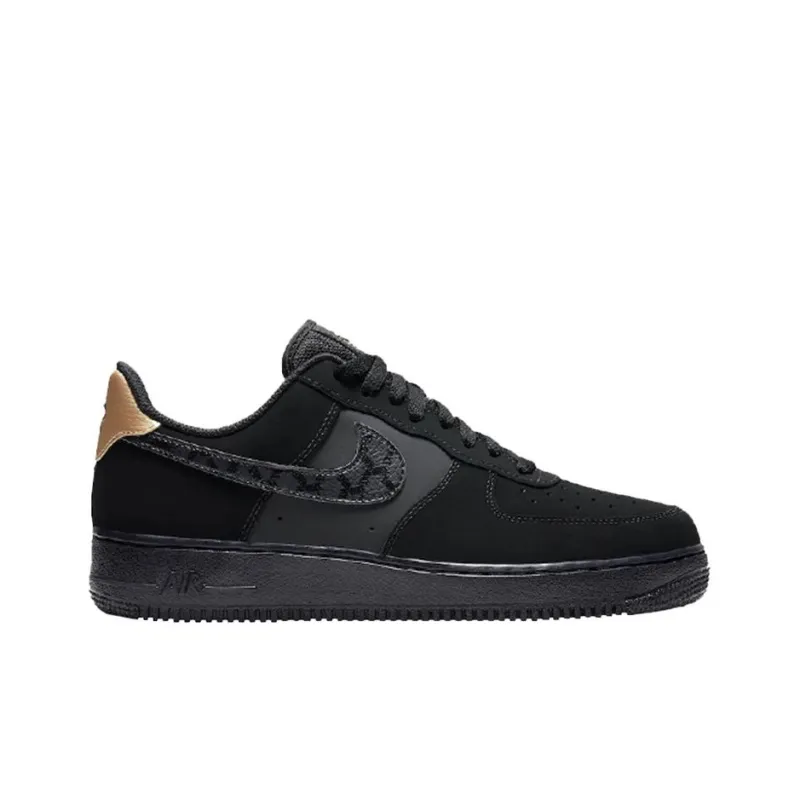 Nike Air Force 1 Low 'Matte Black Gold'-1