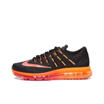 Nike Air Max 2016 Shock Absorbers With Slip Resistant Features Low Top Running Shoes Men's Black