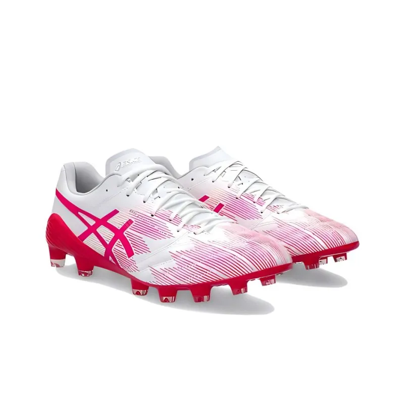 Asics DS LIGHT X FLY 5 AG Rubber Short Studs Cushioning Anti Slip And Wear Resistant Soccer Shoes Men's Pink White-2
