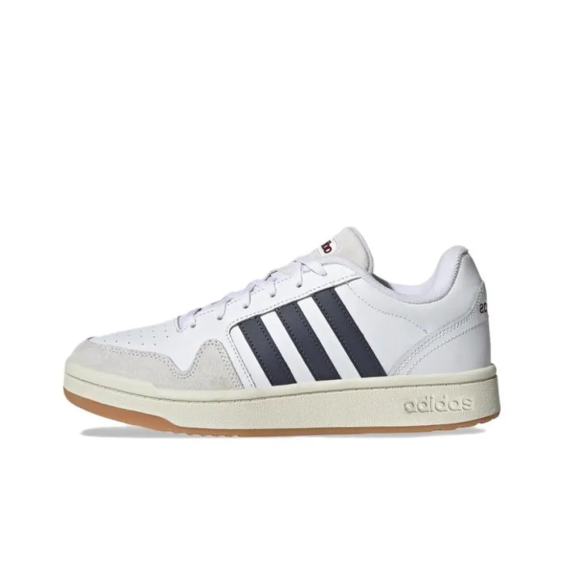 Adidas Cushioning Slip Resistant Low Top Running Shoes Unisex White-0