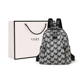 VINEY Fabric Backpacks Travel Bags Large Size Women's Extreme Night Black