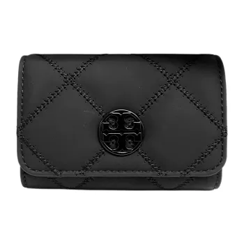 TORY BURCH Leather Card Holder Women's Black