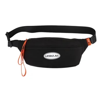 Morellybear Nylon Crossbody Bag One Shoulder Fanny Pack Sling Bag Regular Unisex Black/White/Green/Yellow
