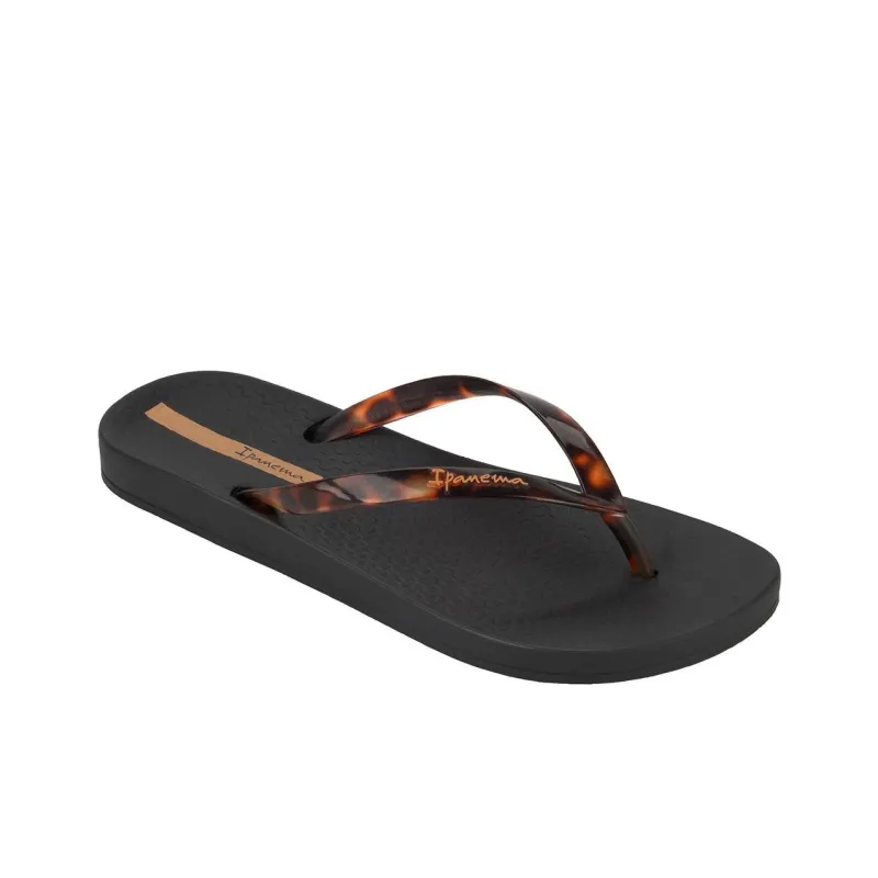 Ipanema Slip Resistant Flip Flops Women's Black Brown-1