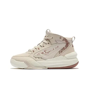Erke Tang Palace Night Garden 3 Anti-Slip Wear-Resistant Mid-Top Skateboard Shoes Women's Brush Grey Cinnamon Pink