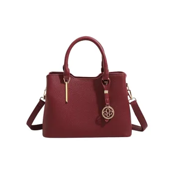 TTaG．baG Microfiber Synthetic Leather One Shoulder Crossbody Handbag Regular Women's Red