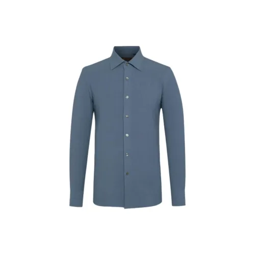 Satchi Shirts Men Light Gray Blue