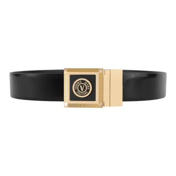 VERSACE JEANS COUTURE Leather Belts Men Black