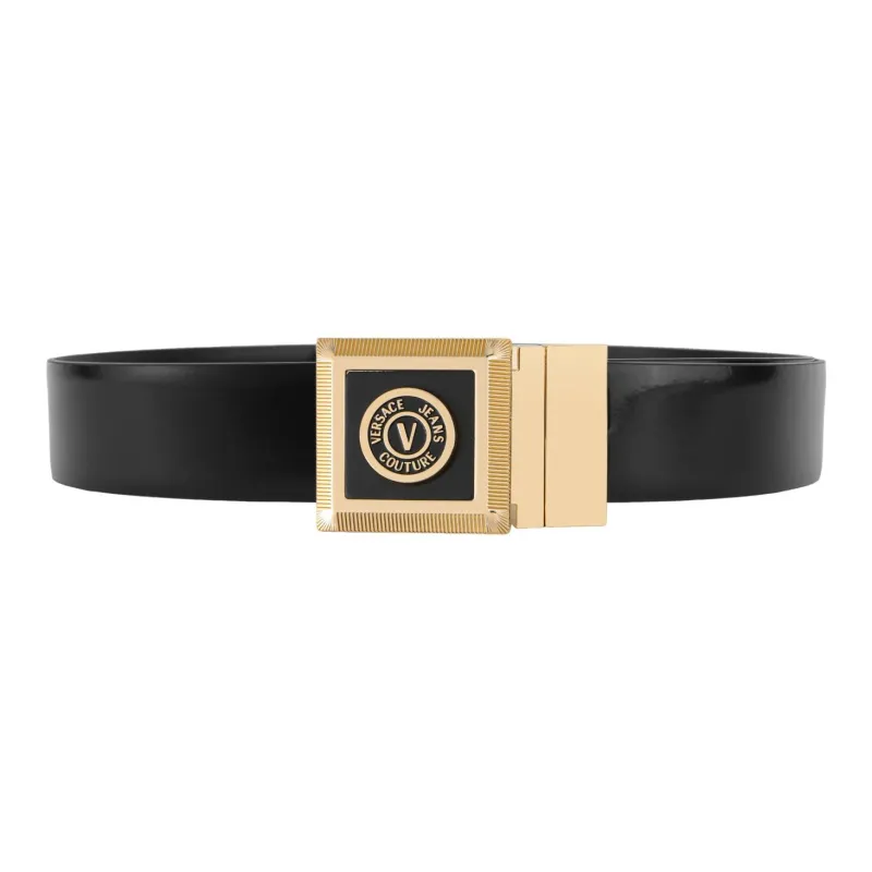 VERSACE JEANS COUTURE Leather Belts Men Black-0