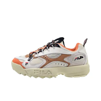 FILA Disruptor Cushioning Wear Resistant Low Top Casual Shoes Men's Yellow Brown