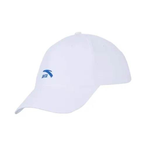Anta Twill Cotton Fabric Baseball Caps Unisex White