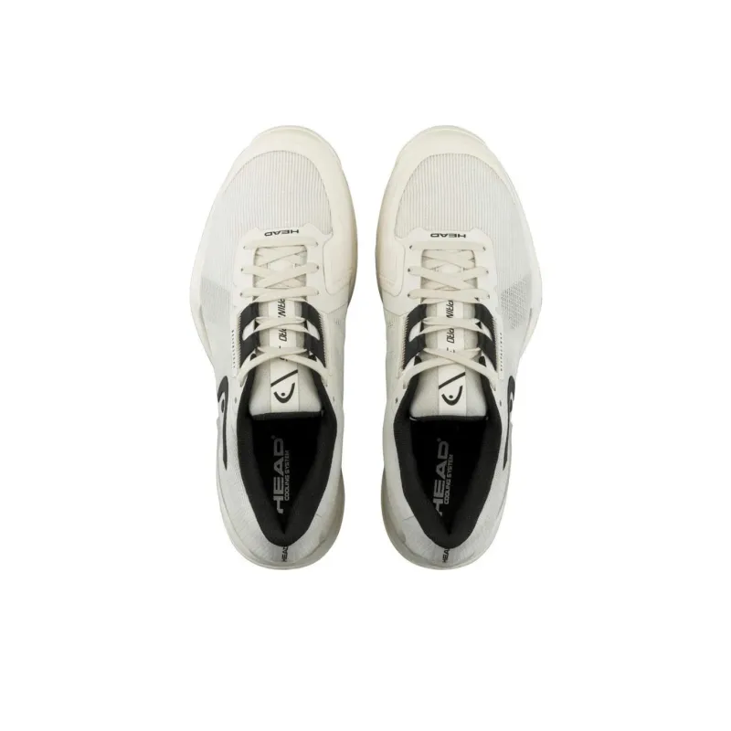 HEAD Breathable Low Top Tennis Shoes Men's Beige Black-2