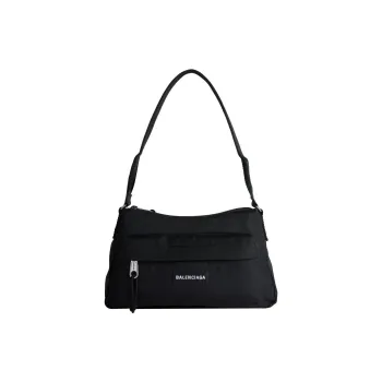 Balenciaga Explorer Fabric Handbag Shoulder Bag Men's Black