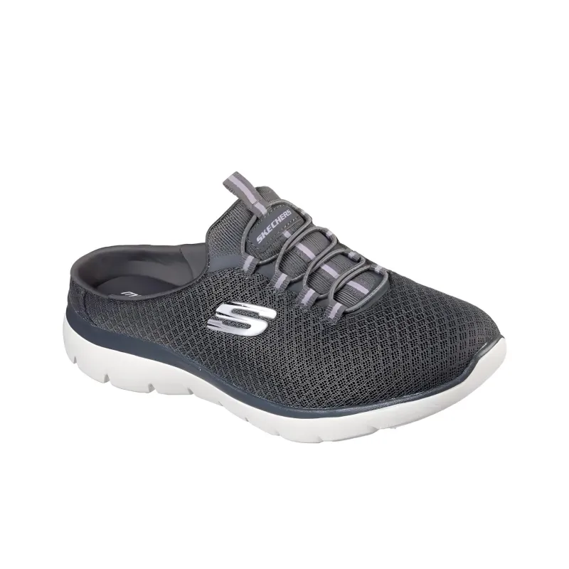 Skechers Summits Swift Step Cushioning Anti-Slip And Wear-Resistant Low-Top Casual Shoes Women's Gray-2