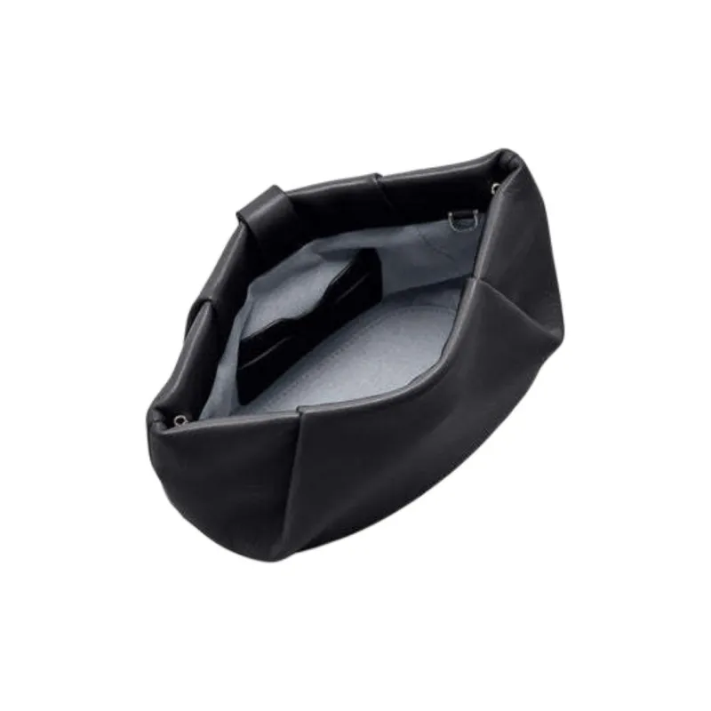 SENREVE Leather Horn Puffy Handbag Shoulder Bag Women's Black-3