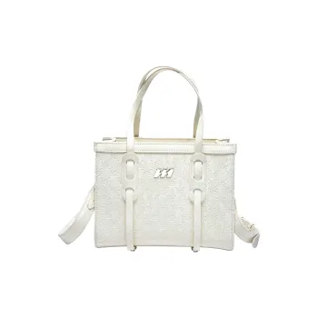 MQ Artificial Leather Tote Handbag Regular Women's Milk White