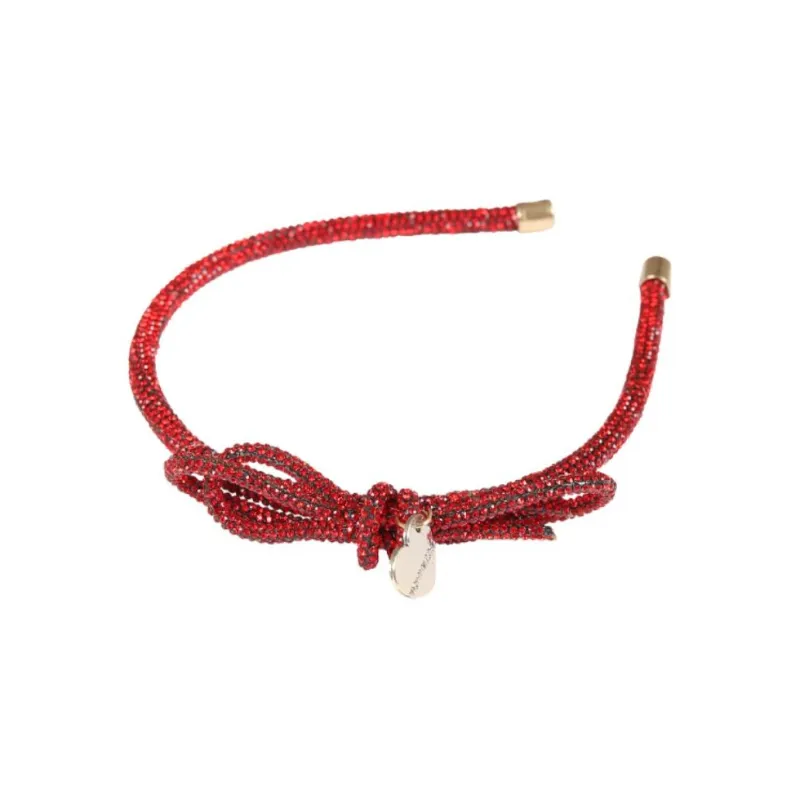 MONNALISA Crystal embellished Bow detail Headband-3