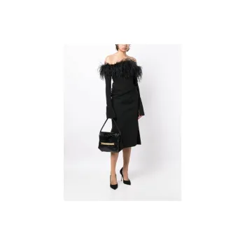 Victoria Beckham Embossed Chain Pouch Bag
