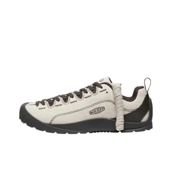 KEEN Jasper Canvas Wear resistant And Lightweight Low Top Outdoor Shoes Women's Silver Black