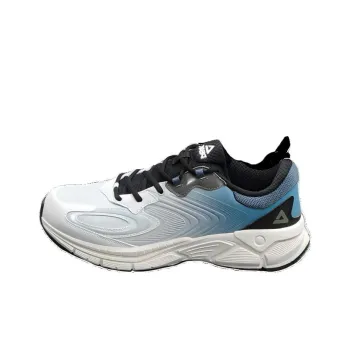 PEAK Cushioning Wear-Resistant Low-Top Casual Running Shoes Men's White Blue