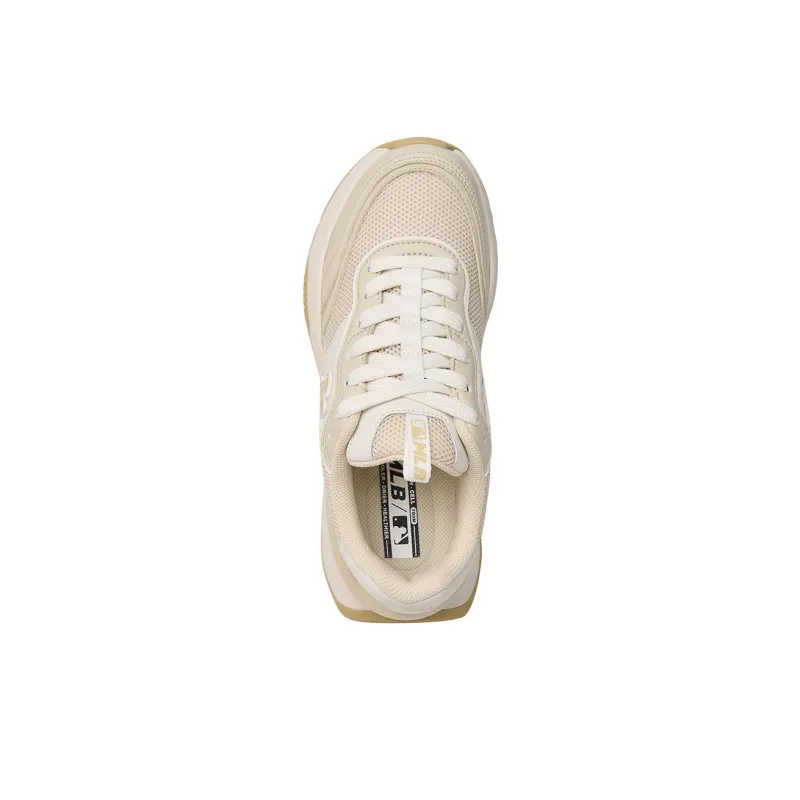 MLB Chunky Runner Cushioning Wear Resistant Low Top Casual Running Shoes Unisex Ivory-2