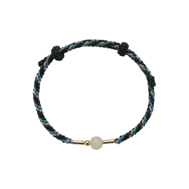 Phoenisess Bracelets Pale Greenish White Jade Unisex-0