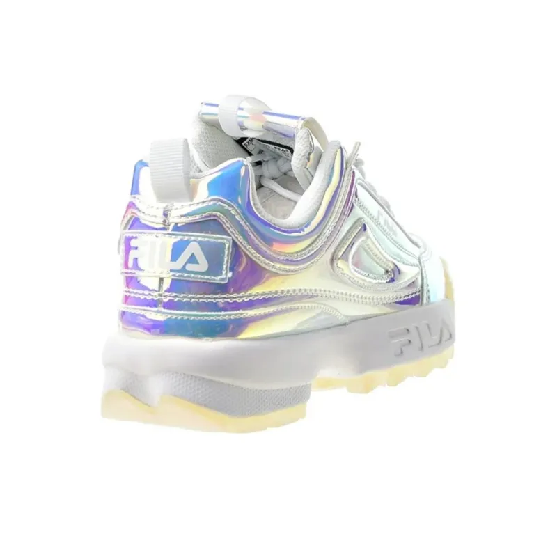 FILA Disruptor Cushioning Wear-Resistant Low-Top Casual Shoes Women's White-4