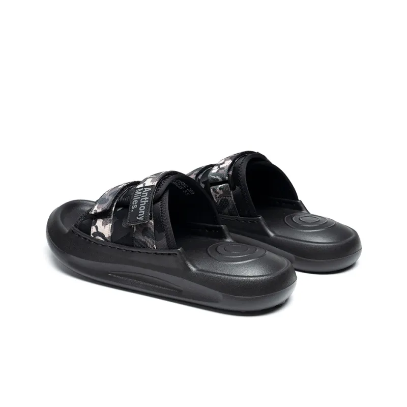 Anthony Miles Slide Slippers Men's Black-5
