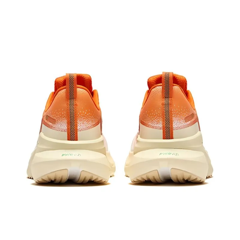 Saucony Cushioning Slip Resistant Breathable Coverage Support Low Top Casual Running Shoes Women's Orange Beige-3