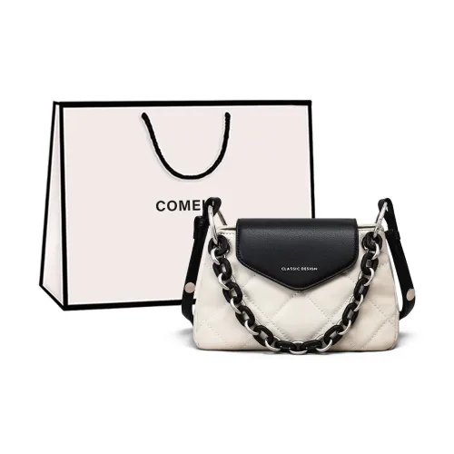 COMELY Shoulder Bags White With Black