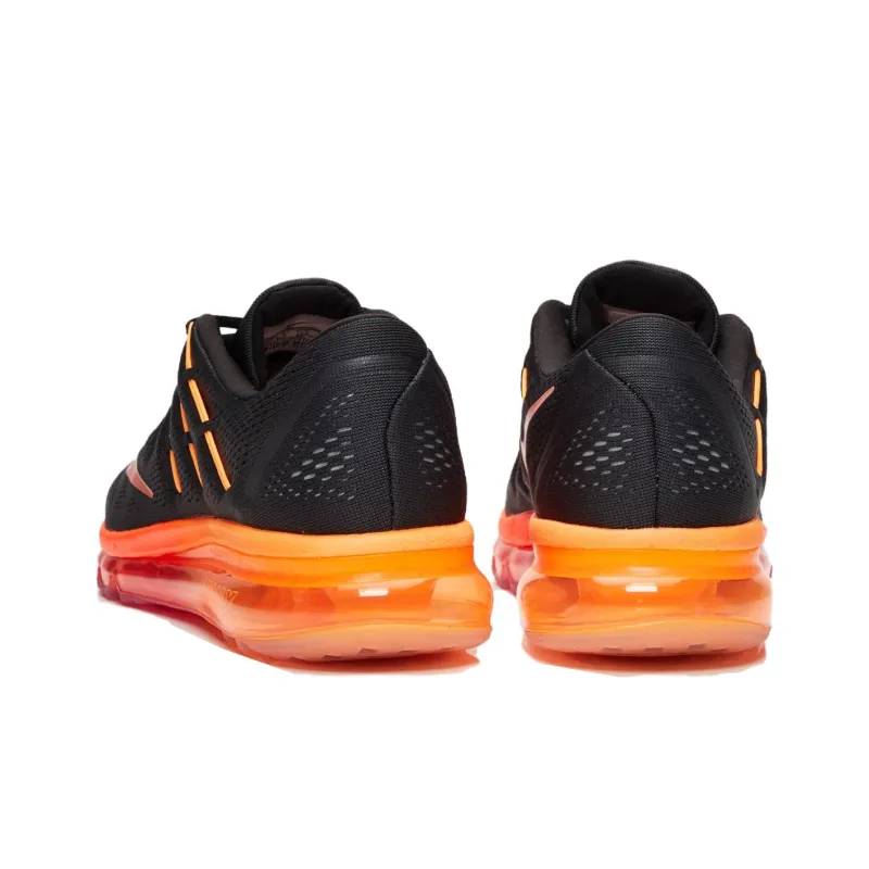 Nike Air Max 2016 Shock Absorbers With Slip Resistant Features Low Top Running Shoes Men's Black-5