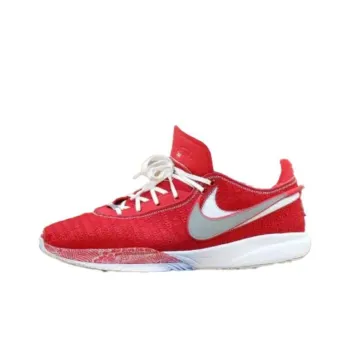 Nike LeBron 20 Cushioning Anti Slip And Wear Resistant Grip Low Top Basketball Shoes Men's Red