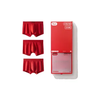Bananain Red Plan Series Underpants Men's 3 Pack