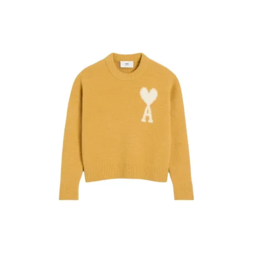 AMIPARIS Sweaters Unisex Mustard Yellow