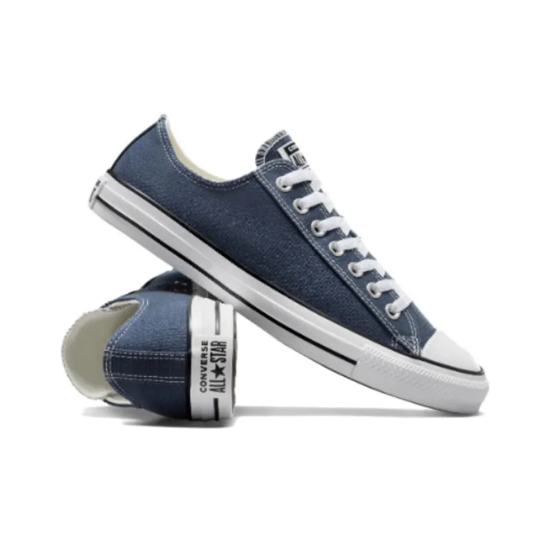 Converse Chuck Taylor All Star Anti Slip And Wear Resistant Lightweight Low Top Canvas Shoes Unisex Marine Blue-4
