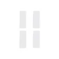[Calf Socks 40cm]4 Pack White