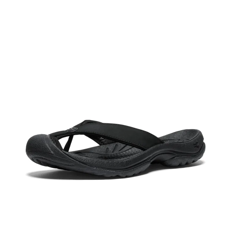 KEEN Waimea H2 Odor Resistant Abrasion Resistant Slip Resistant Flip Flops Women's Black-2
