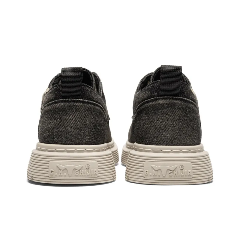 G.N.SHIJIA Casual Shoes Men Low Top Blue/Black-3