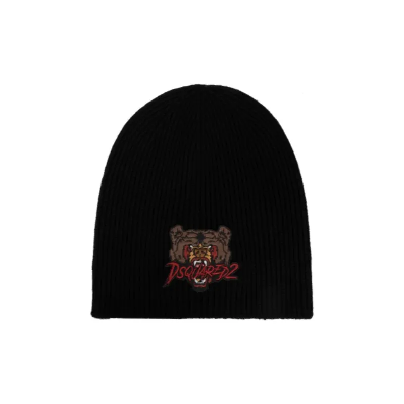 DSQUARED 2 Wool Beanies Men's Black-0