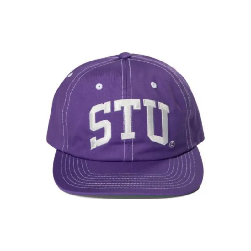 Stussy Cotton Baseball Caps Men's Purple-4