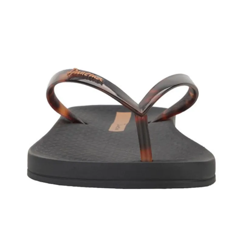 Ipanema Slip Resistant Flip Flops Women's Black Brown-2
