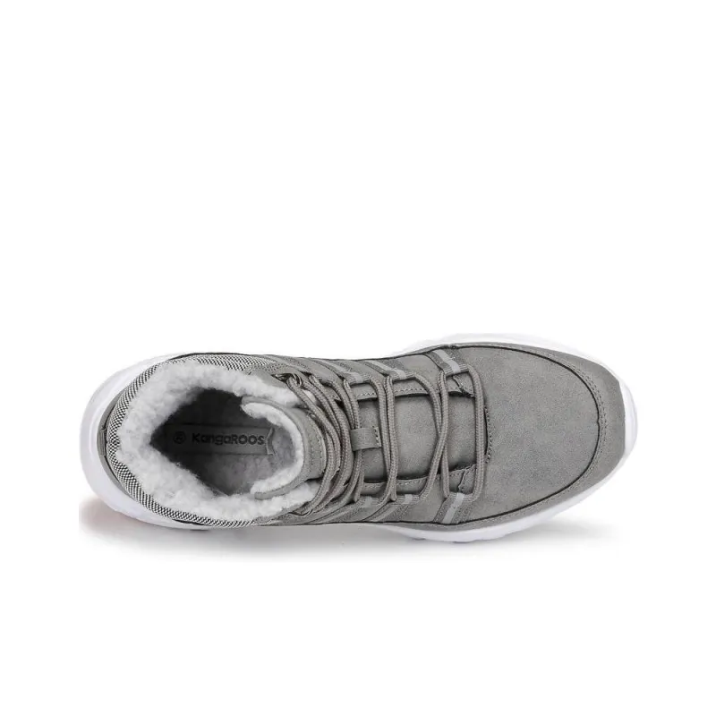 KangaROOS Anti Slip Wear Resistant Low Top Casual Shoes Women's Gray White-4