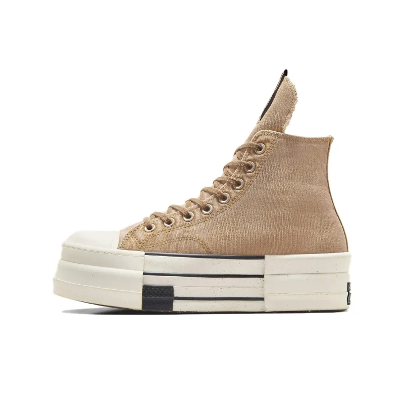 Rick Owens DRKSHDW x Converse Chuck 70 Slip Resistant Height Increasing High Top Canvas Shoes Unisex Brown-0