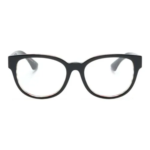 Burberry Eyewear Checked Oval-frame Glasses