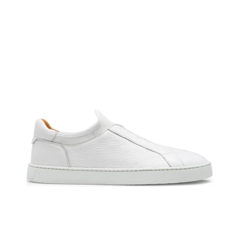Magnanni Leve Slip Low-Top Skateboard Shoes Men's White-1